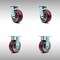 Service Caster 5 Inch SS Poly on Aluminum Caster Set with Roller Bearings 2 Swivel 2 Rigid SCC SCC-SS30S520-PAR-2-R-2 - alternate 1